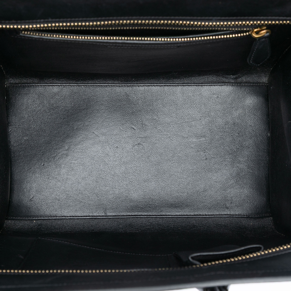 Pre-Loved Celine Mini Tricolor Canvas and Leather Luggage Tote - Picture 4 of 7